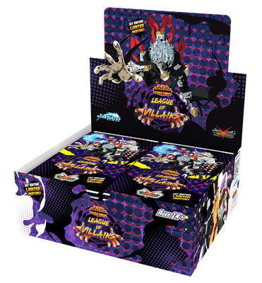 My Hero Academia CCG Series 4: League of Villains First Edition Booster Display Box, 24 Packs, English